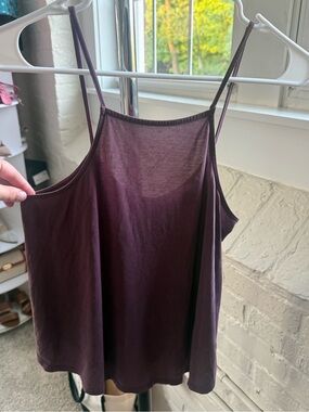 Express Women's Thin-Strap Tank Top in Deep Plum